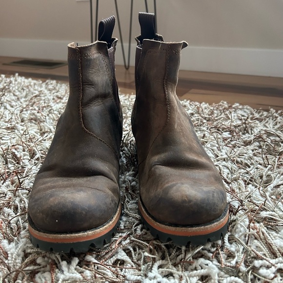 Chaco Fields Chelsea Waterproof Boots Brown Size 6.5 - Picture 4 of 9